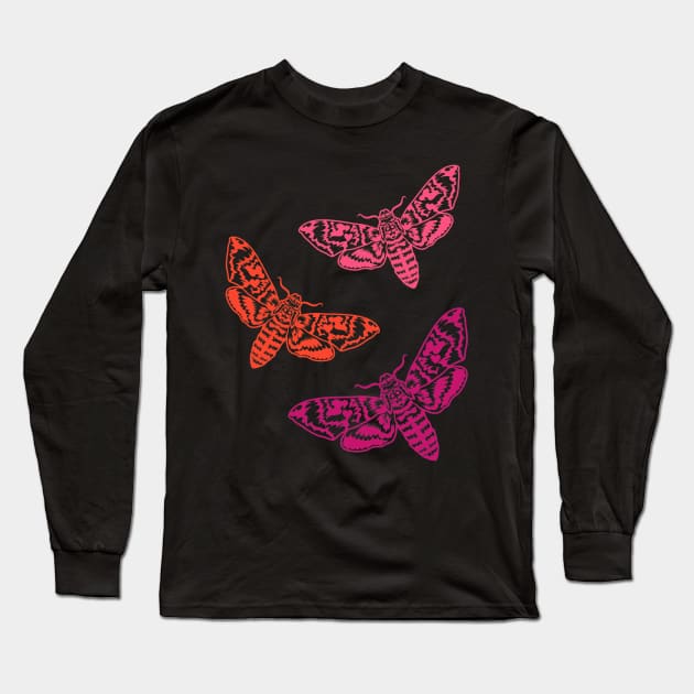 Bright moths Long Sleeve T-Shirt by Nice Surprise